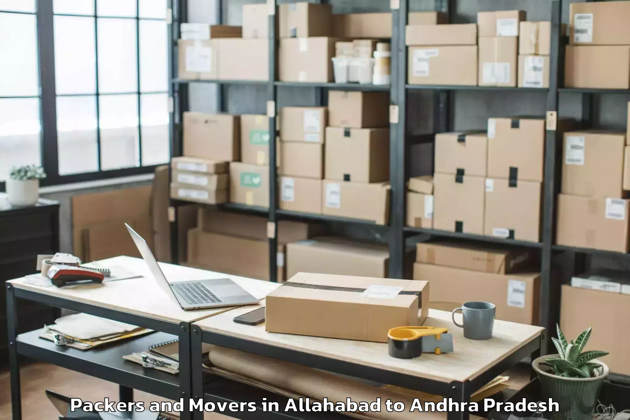 Hassle-Free Allahabad to Dornipadu Packers And Movers